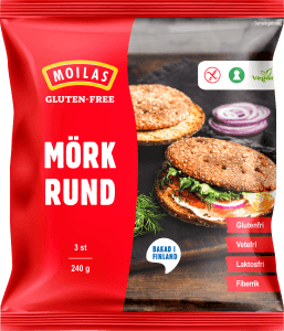 Mörk Rund Glutenfri Fryst 3-p