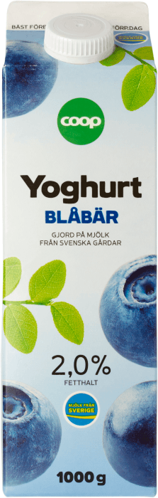 Yoghurt Blåbär 2,1%