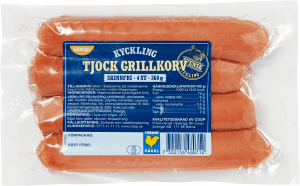 Grillkorv Kyckling Tjock