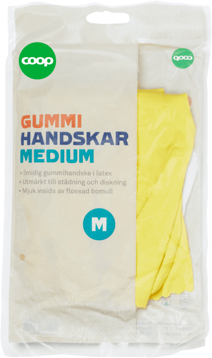 Gummihandskar Medium