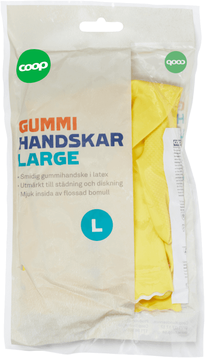 Gummihandskar Large