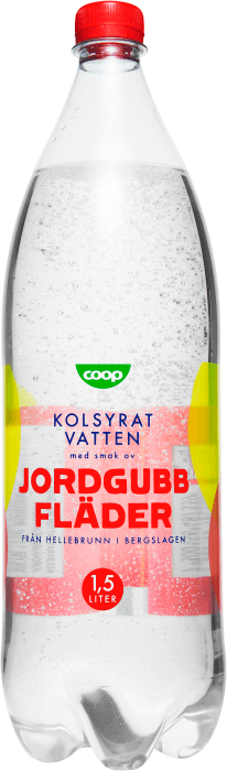 Kolsyrat vatten Jordgubb & Fläder