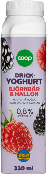 Drickyoghurt Björnbär & hallon 0,8%