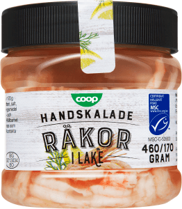 Räkor Handskalade I Lake