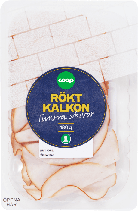 Kalkon Rökt Tunna Skivor