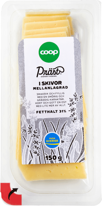 Präst® Mellanlagrad Skivad