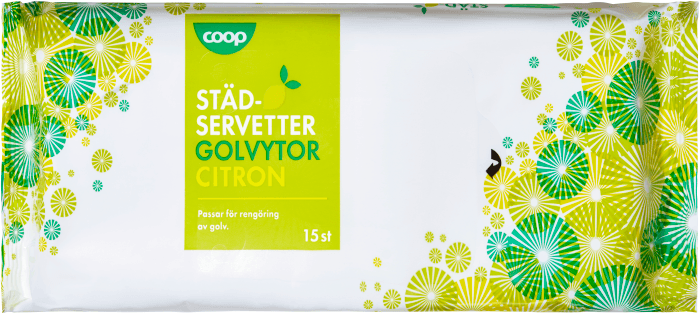 Städservetter Golv Citron