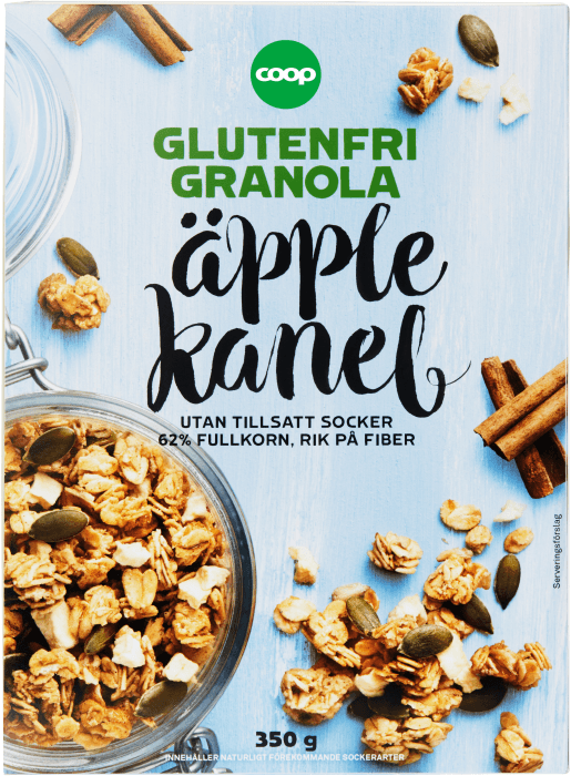 Glutenfri Granola Äpple & kanel