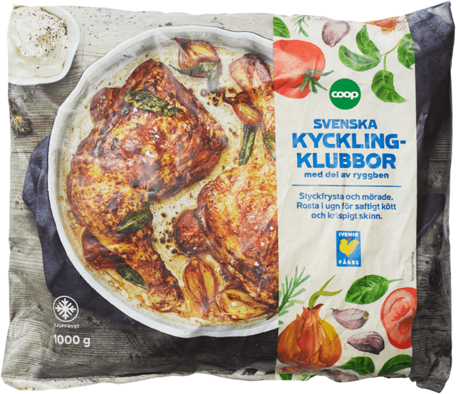 Kycklingklubbor mörade