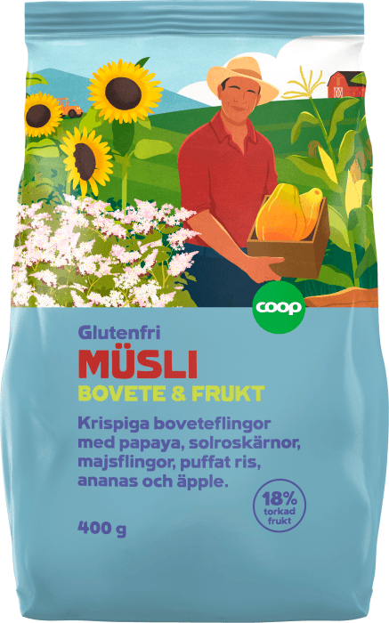 Glutenfri Müsli Bovete & Frukt