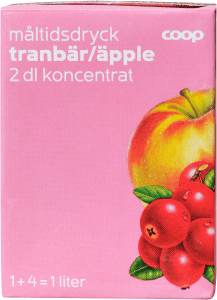 Måltidsdryck Koncentrat Tranbär & äpple