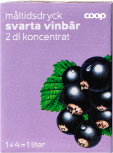 Måltidsdryck Koncentrat Svarta vinbär