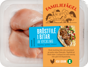 Kycklingfilé i bit