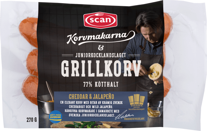 Grillkorv Cheddar Jalapeno Kötthalt