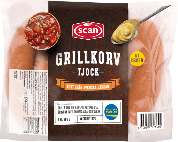 Grillkorv Tjock