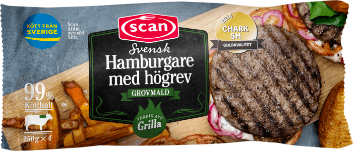 Högrevshamburgare Fryst