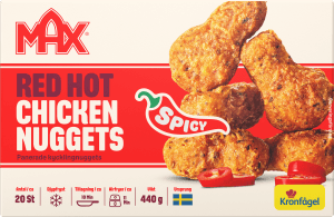 Max Red Hot Nuggets Fryst