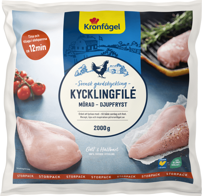 Kycklingfile Mörad Fryst