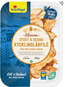 Kycklinglårfilé stekt & skivad Mexican