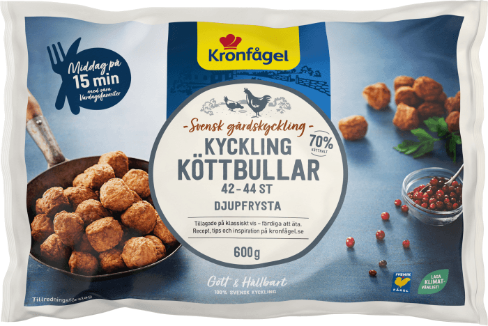 Kycklingköttbullar Frysta