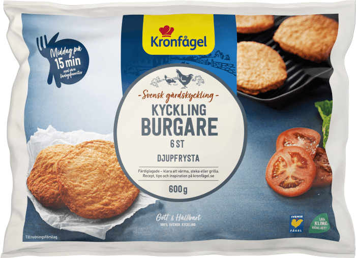 Kycklingburgare Fryst