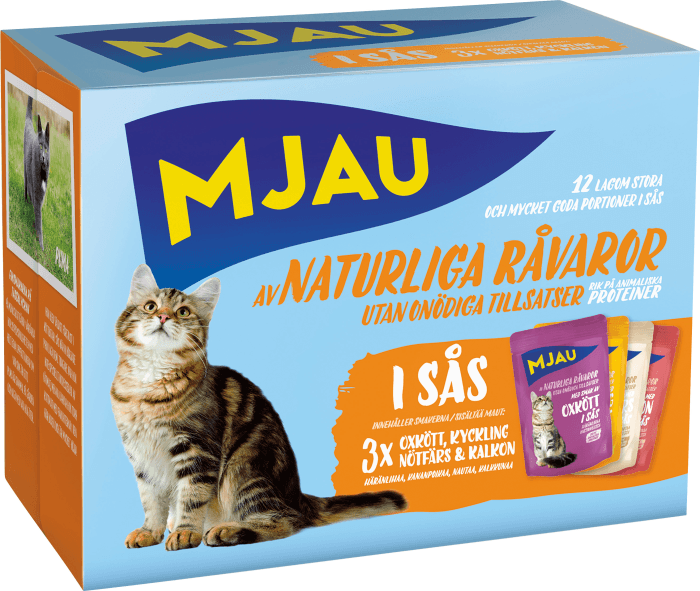 Kattmat Kött i Sås Multipack 12x85g