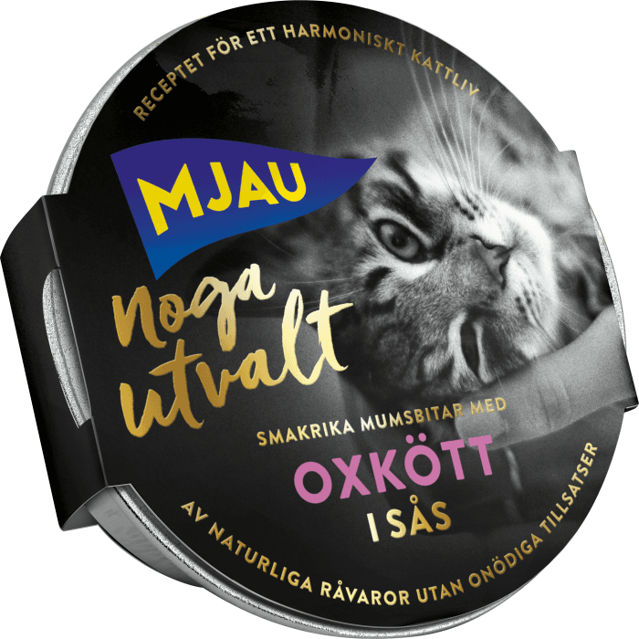 Kattmat Oxkött i sås Våt