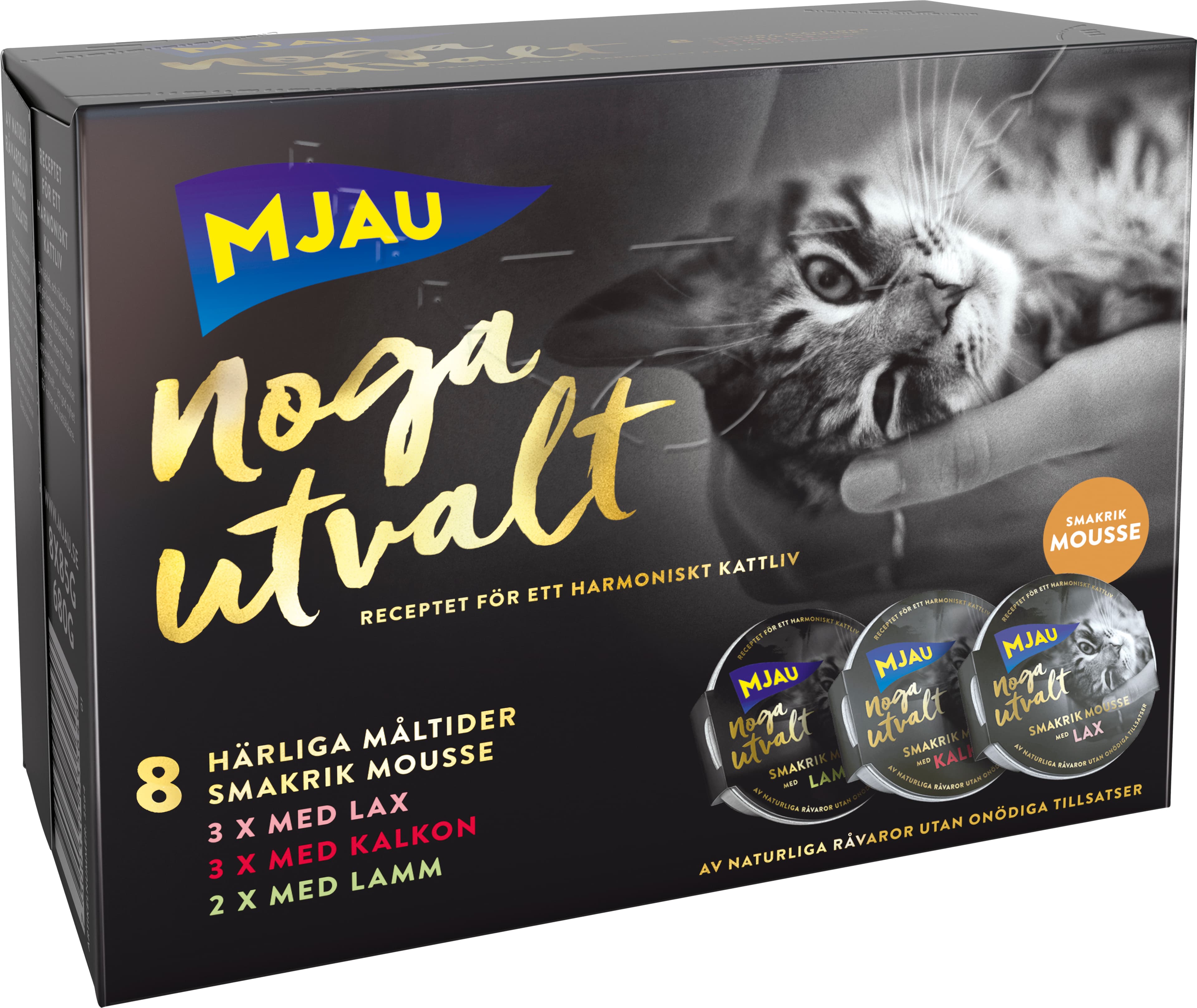 Kattmat Lax Kalkon Lamm