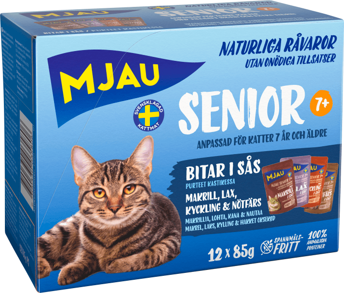 Kattmat Senior 7+ Multibox i Sås 12x85g