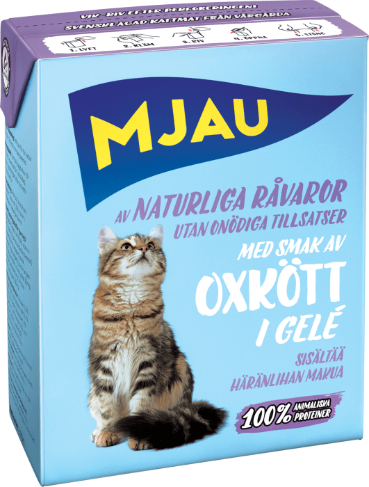 Kattmat Oxkött i gelé