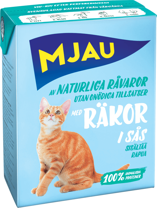 Kattmat Räkor i sås