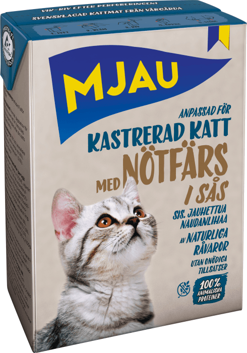 Kattmat Kastrerad Nötfärs