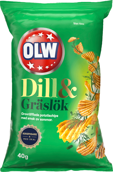 Chips Dill & Gräslök Liten Påse