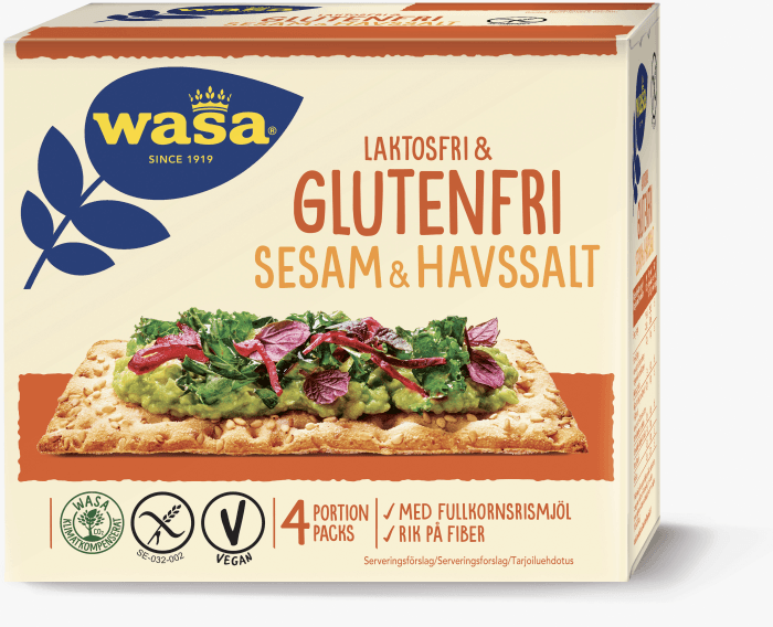 Knäckebröd Sesam & Havssalt Laktos- & Glutenfritt
