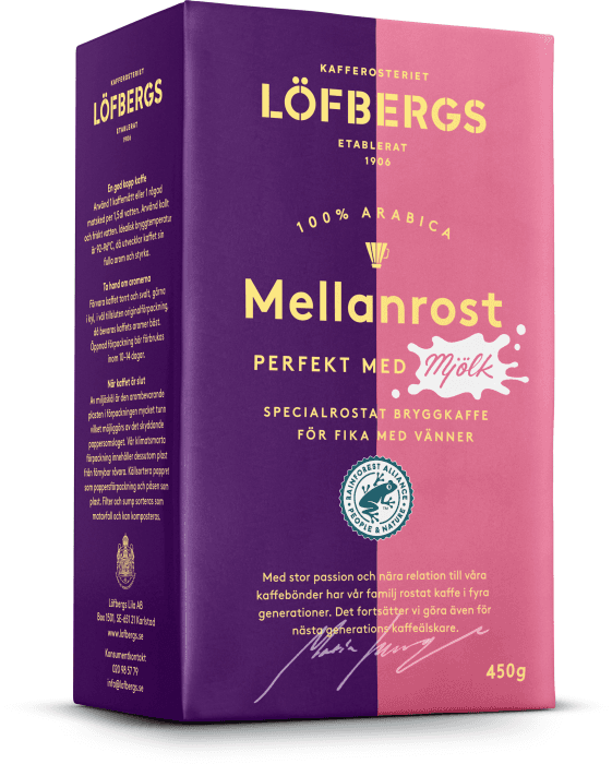 Bryggkaffe Mellanrost Perfekt med mjölk