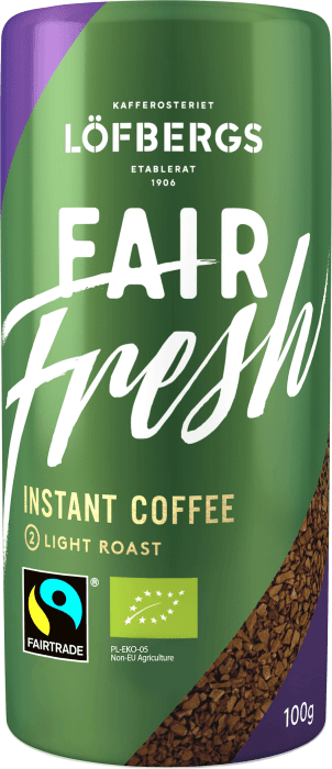 Kaffe Instant Fair Fresh Medium Roast EKO Fairtrade