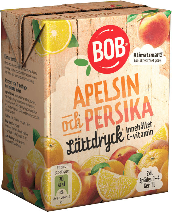 Lättdryck Apelsin & Persika