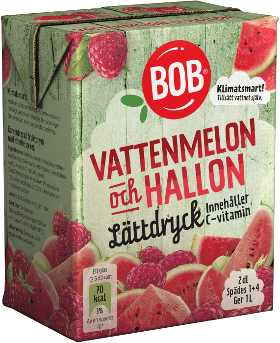 Lättdryck Vattenmelon & Hallon
