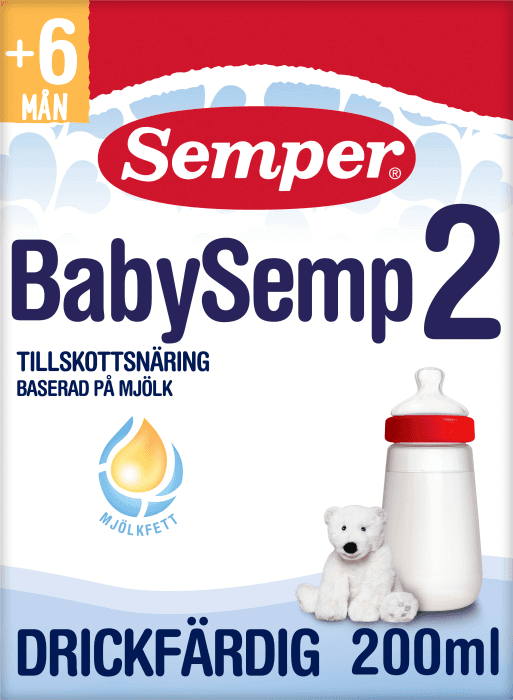 Tillskottsnäring BabySemp 2 Drickfärdig 6 mån