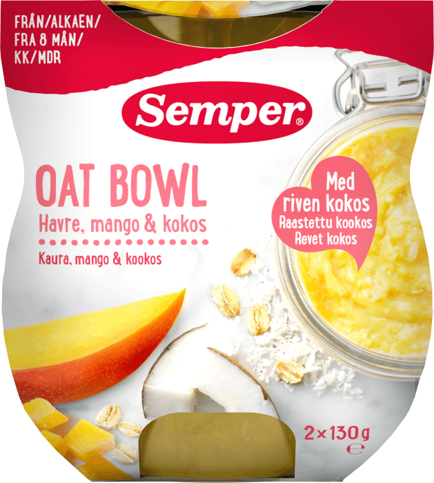 Oat Bowl Mango & Kokos 8 mån