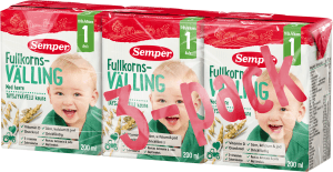 Fullkornsvälling Drickfärdig 12 mån 3-p
