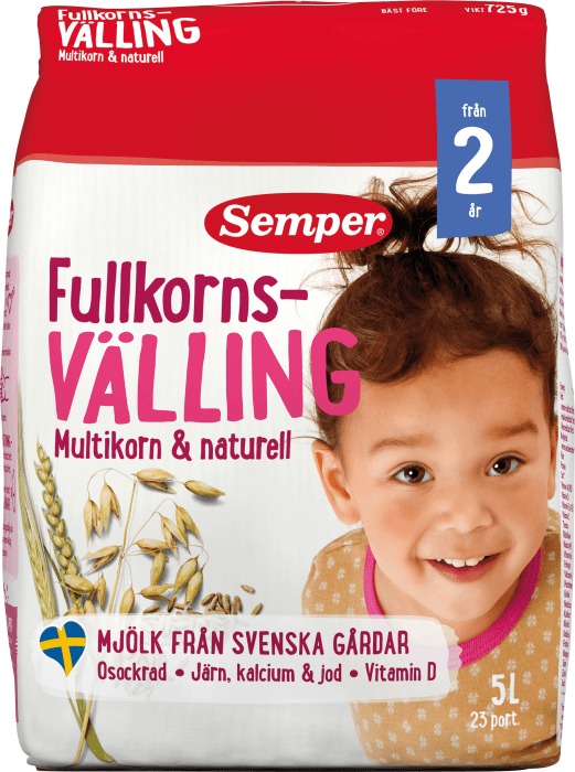 Fullkornsvälling Multikorn Naturell 2 år