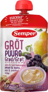 Klämmis Gröt Päron & Katrinplommon 6 mån