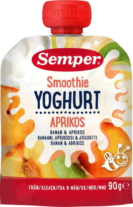 Smoothie Yoghurt Aprikos & Banan 6 mån