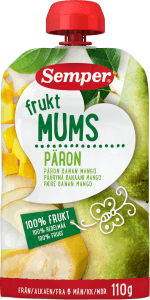 Fruktmums Päron, Banan & Mango 6M