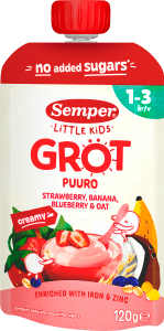 Grötklämmis Jordgubb, Banan & Havre 1-3 år