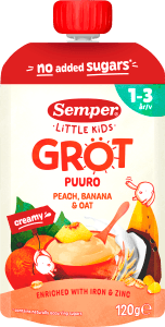 Grötklämmis Persika, Banan & Havre 1-3 år
