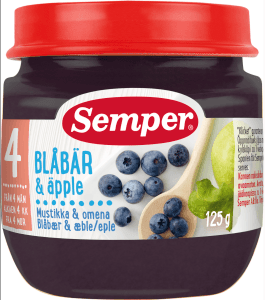 Blåbär & Äpple 4 mån