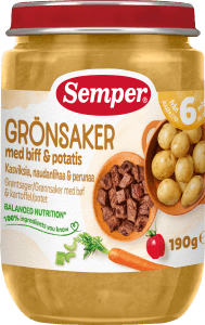 Grönsaker med Biff 6M
