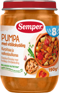 Pumpa med Vitlökskyckling 8M